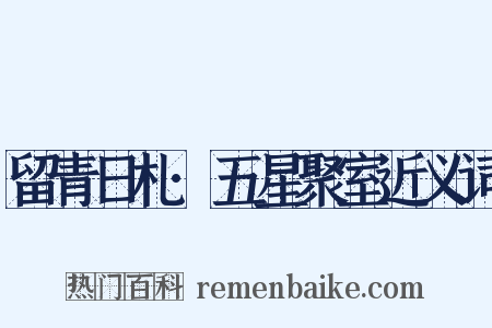 留青日札·五星聚室近义词是什么意思的图片